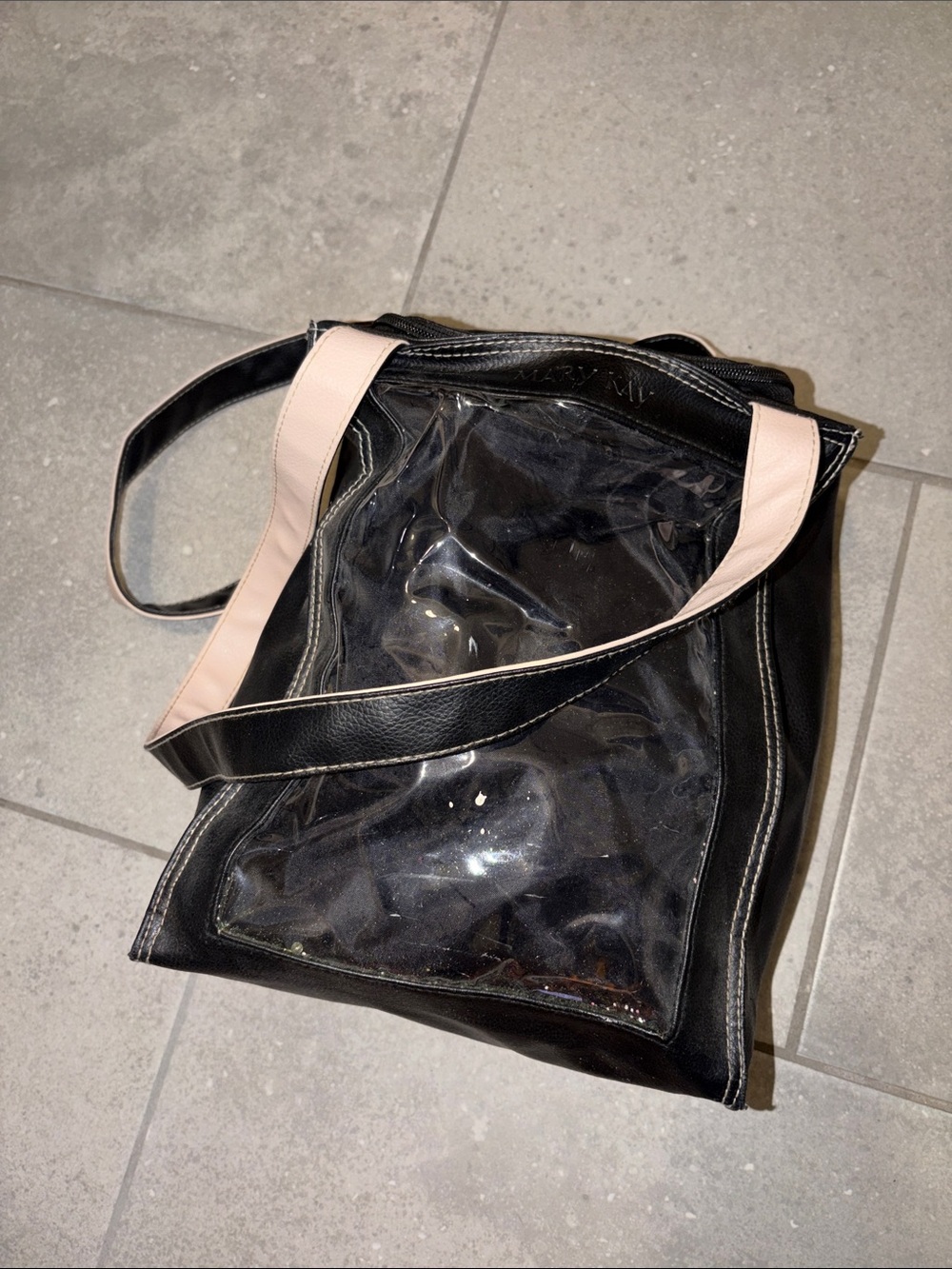 Black Clear Front Tote Bag mary kay tote